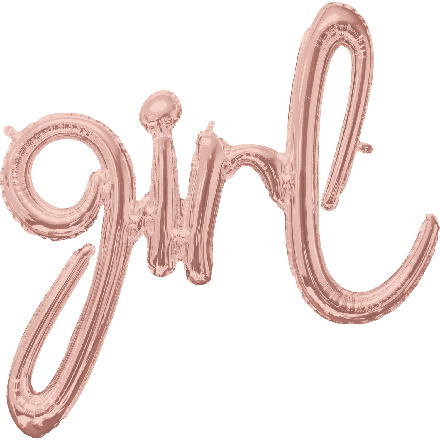 girl balónek růžovo-zlatý 76 cm x 73 cm 